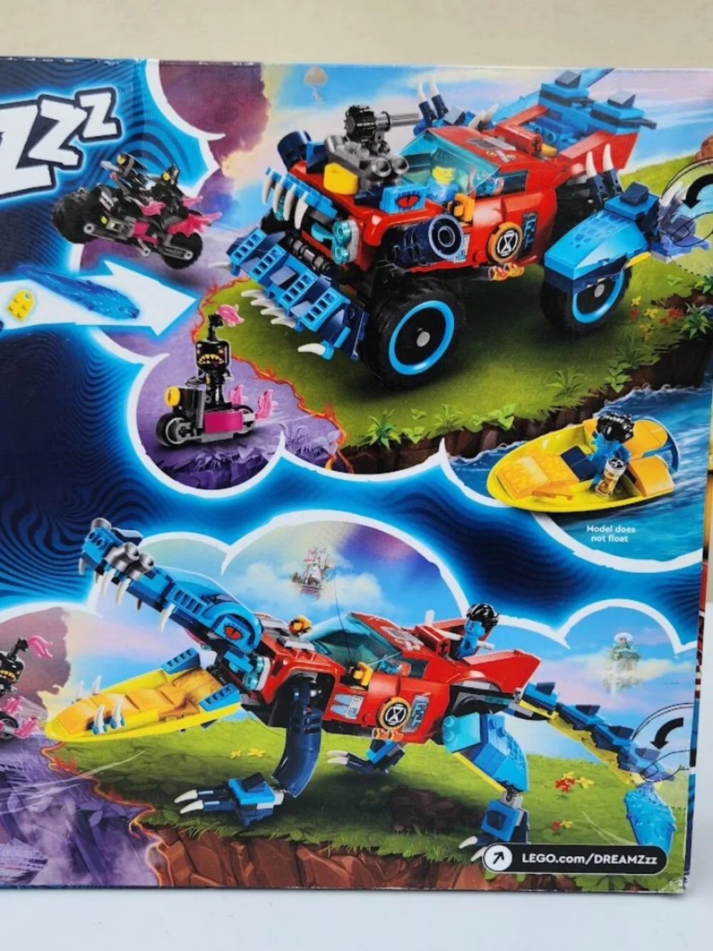 NEW LEGO DREAMZzz Crocodile Off-Road Car Truck Boat 71458 Minifigures 494 Pieces